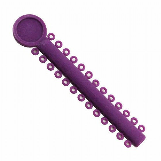 Magic Elastic Ligatures Modules Ties For Brackets Purple 1000pcs