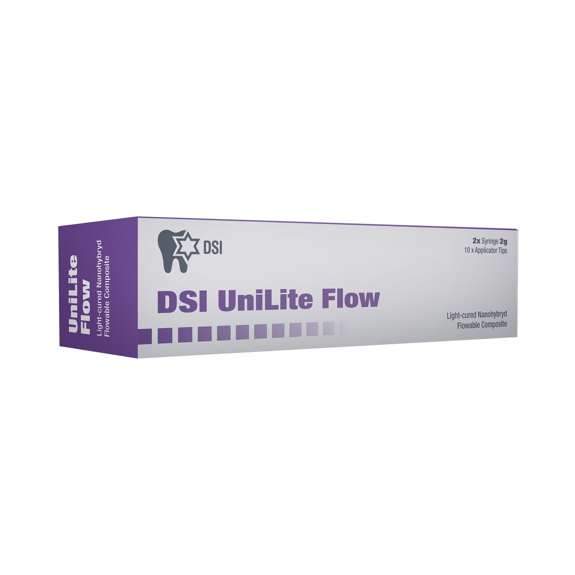 DSI UniLite Flow NanoHybrid LC Flowable Composite in 2x2g Syringe