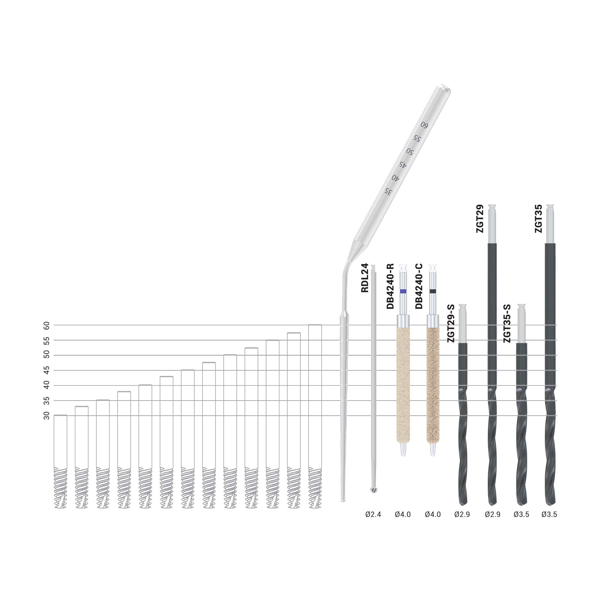 DSI SK007 Zygo Surgical Kit Tools and Drills Zygomatic Implant Installation