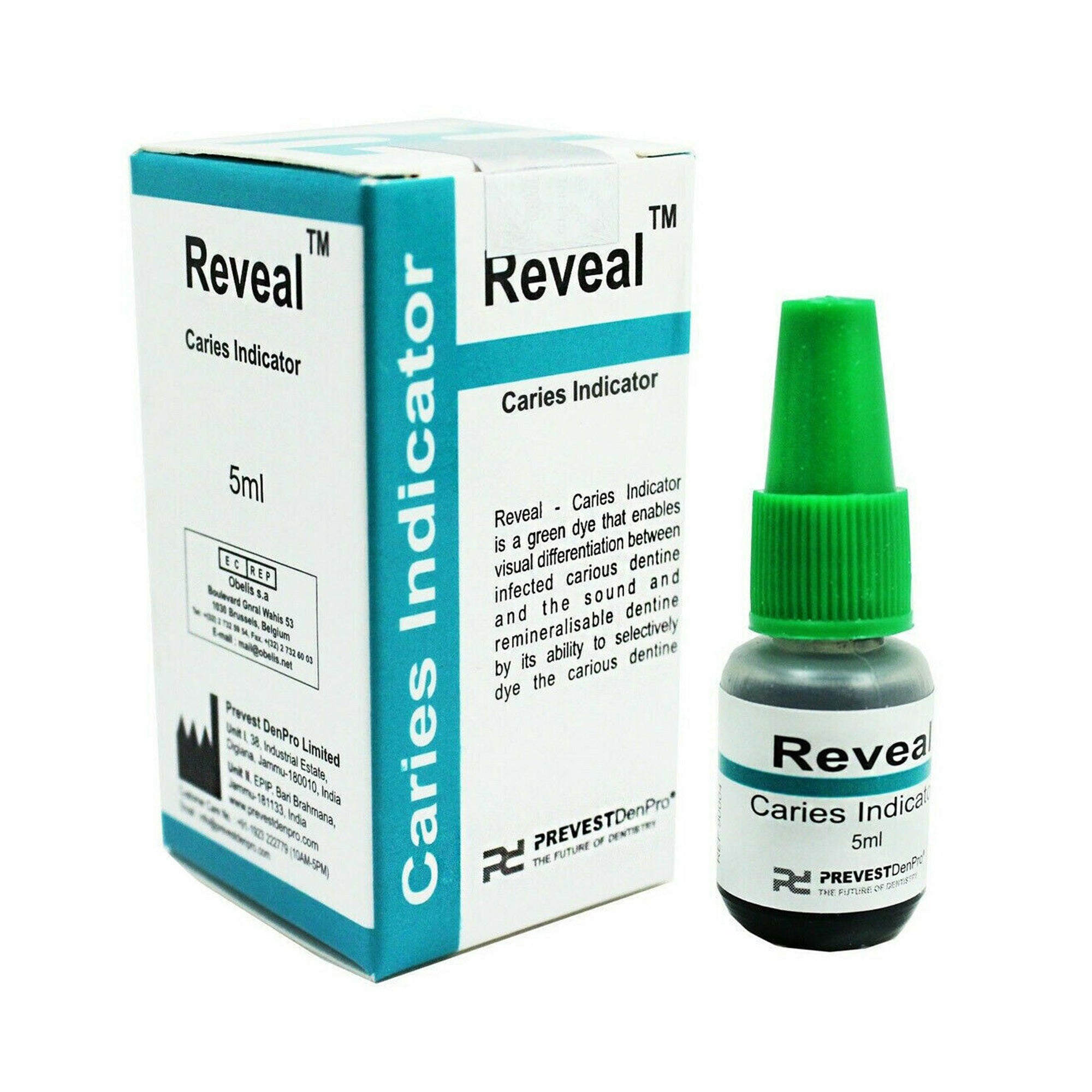 Prevest DenPro Reveal Dental Caries Indicator Dye Green 5ml