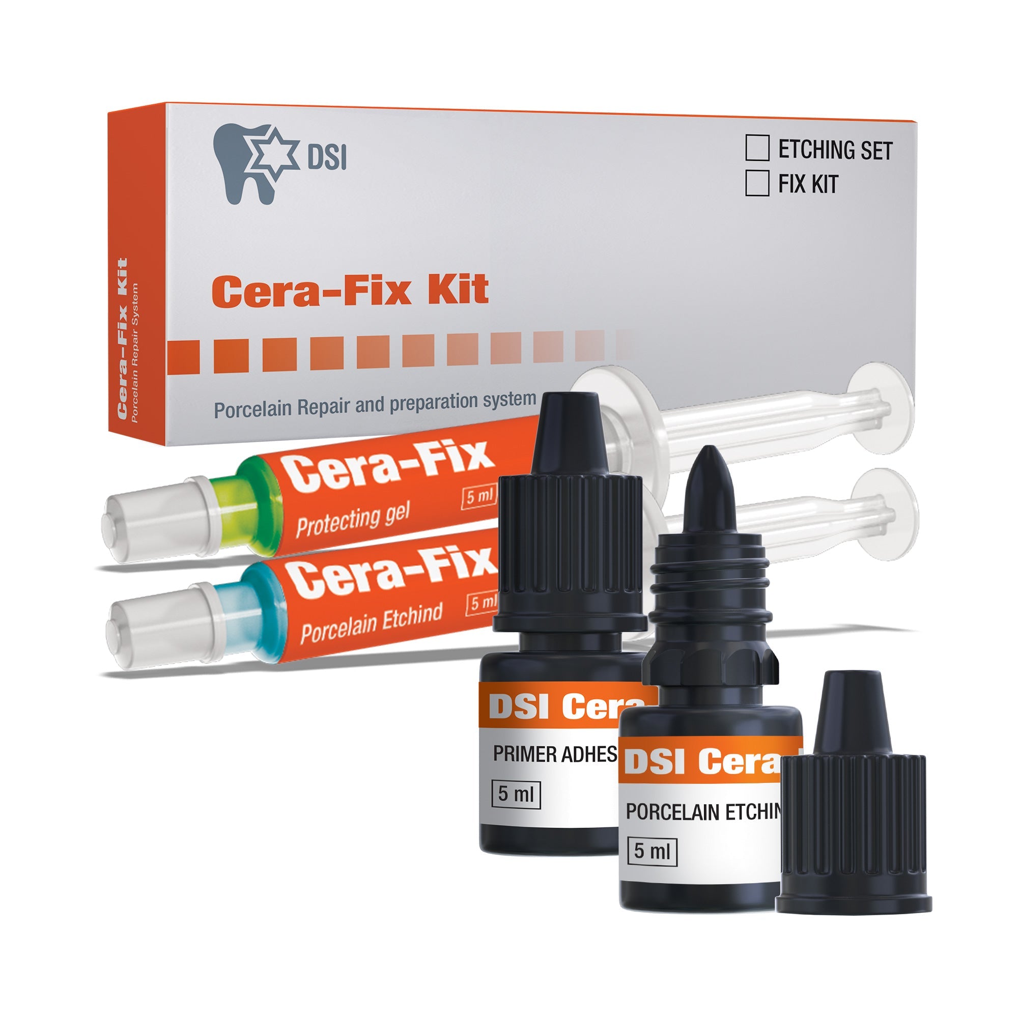 DSI Cera-Fix Repair Kit For Dental Porcelain & Ceramic Restorations