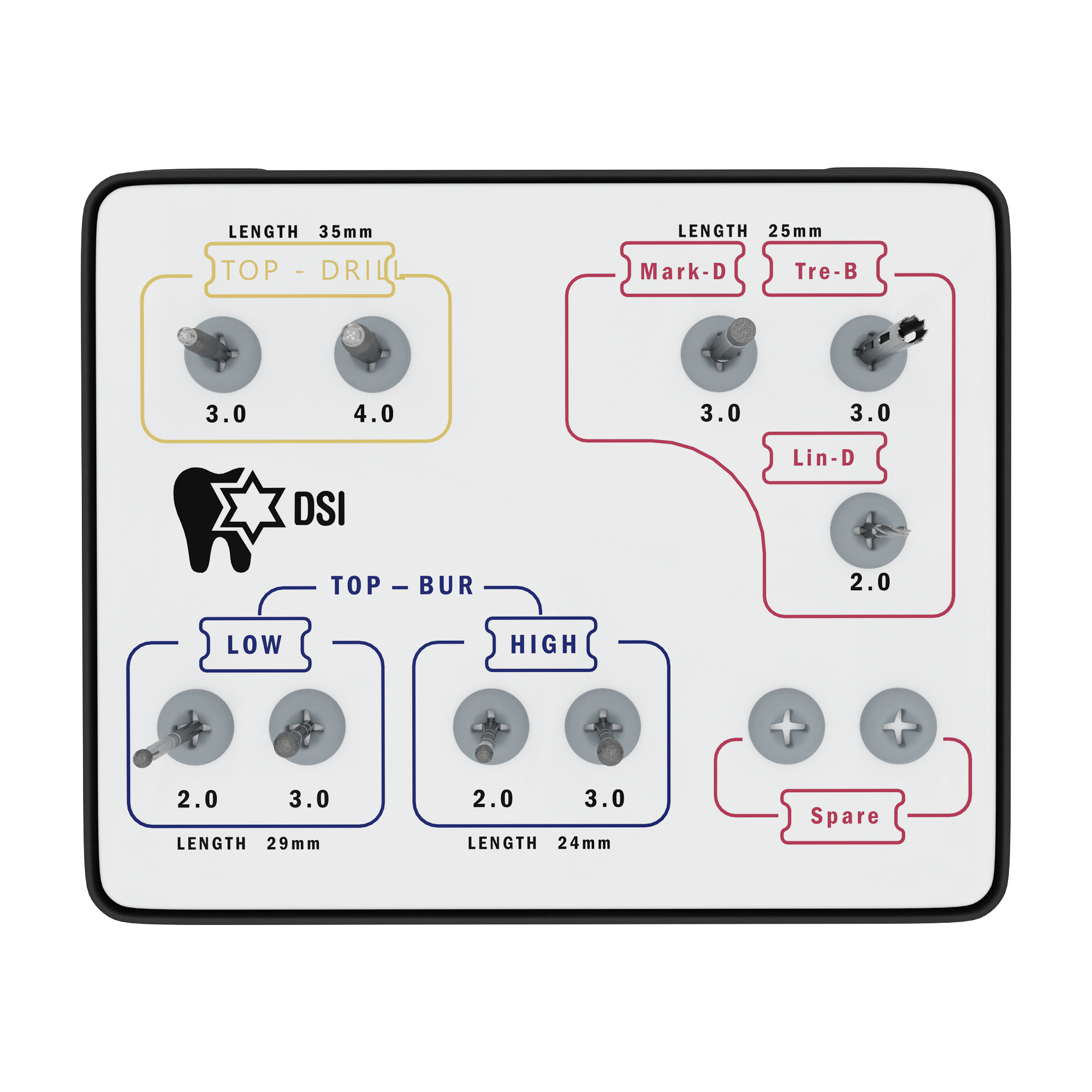 DSI TOP Osteotomy Drill Kit For Implant Surgery