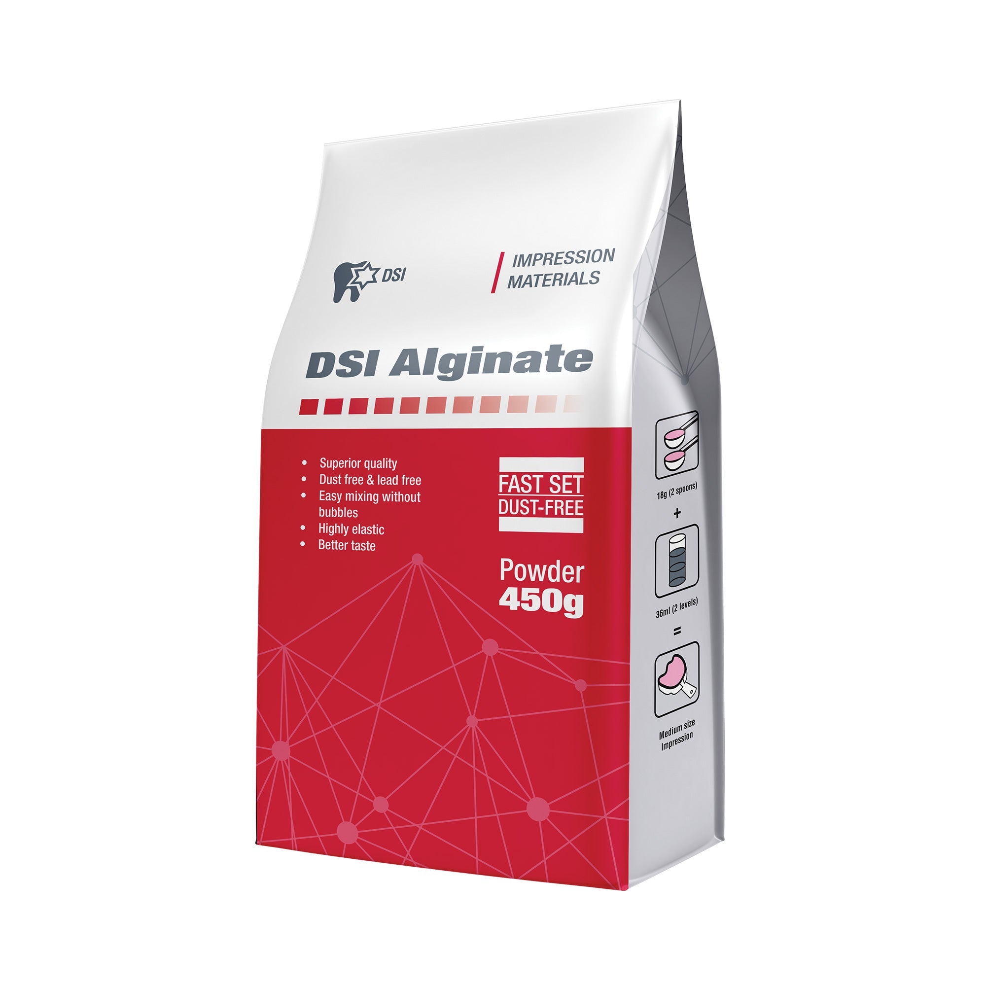 DSI Alginate Impression Material Fast-setting 450g 1lbs