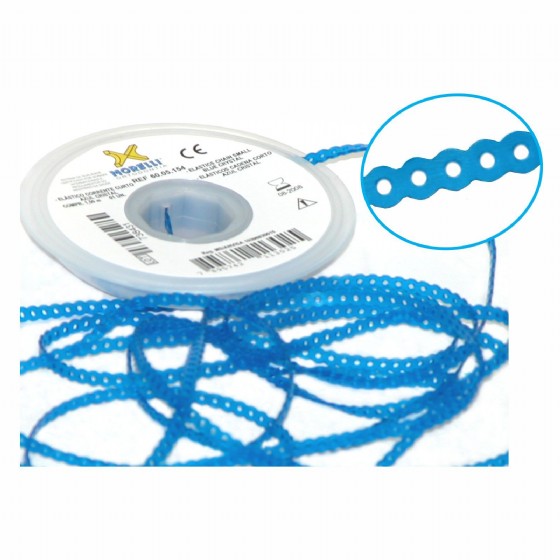 Morelli Orthodontic Elastic Power Chain Crystal Blue 1.5m