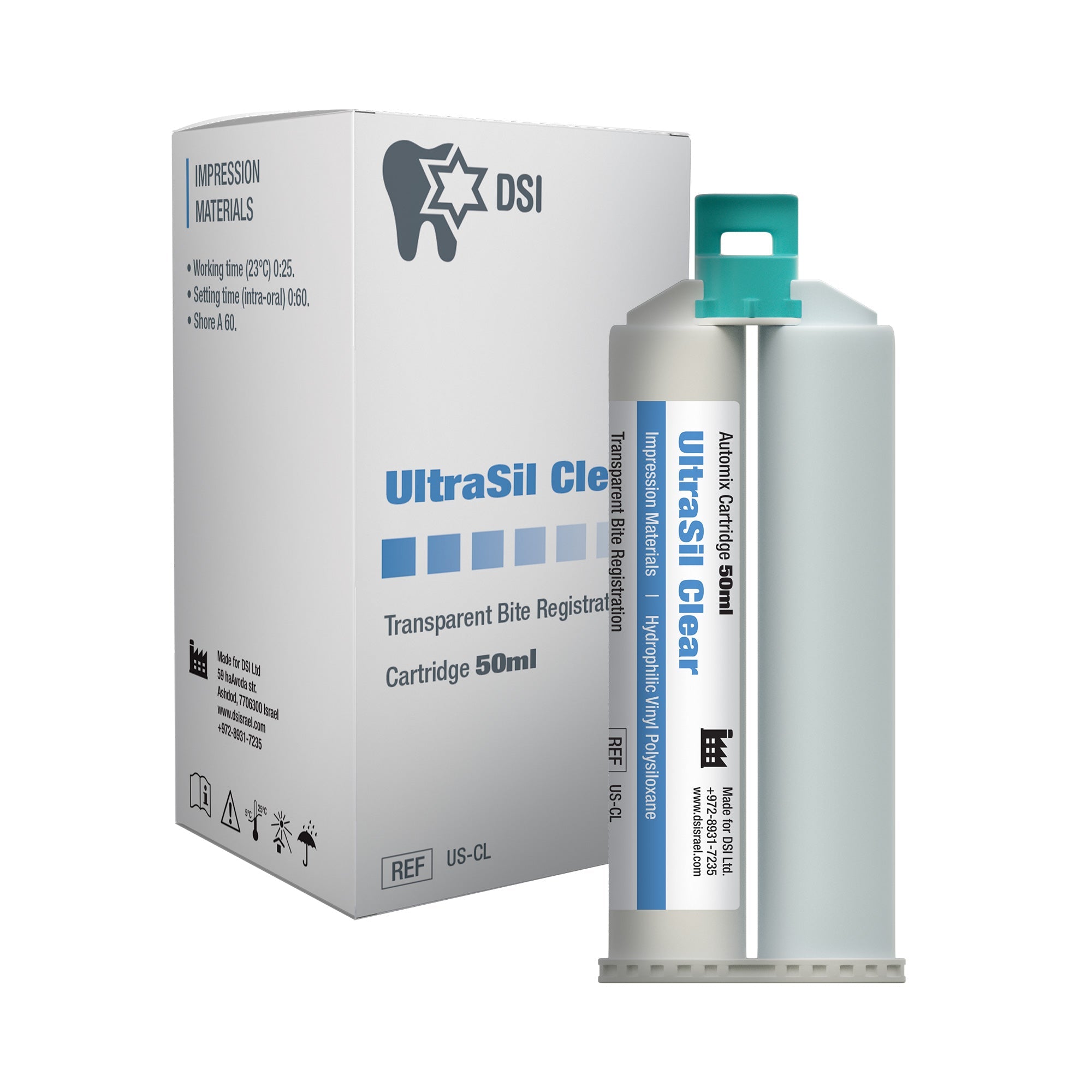 DSI Ultrasil Clear - Transparent Bite Registration Material In 50ml