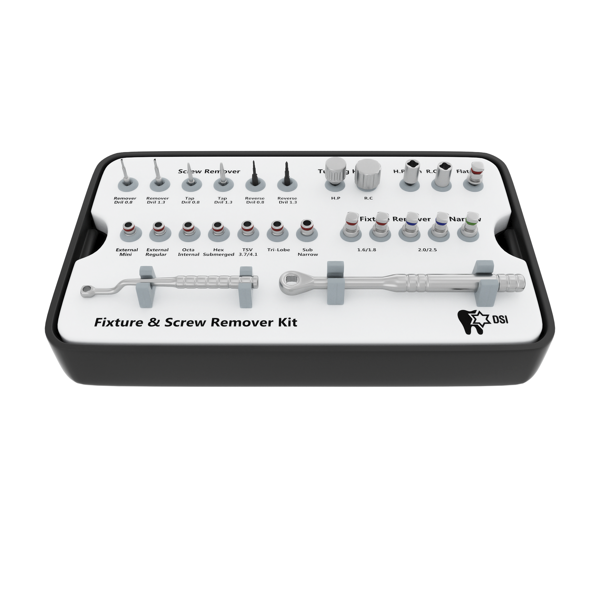 DSI SD-FSR Full Kit For Broken Implant Fixture & Screw Removal Extraction