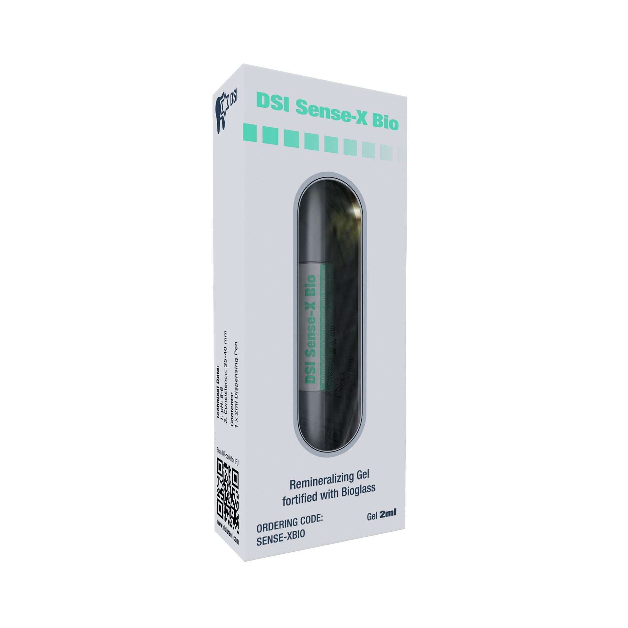 DSI Sense-X Bio Remineralizing Enamel Gel With Bioglass 2ml brush