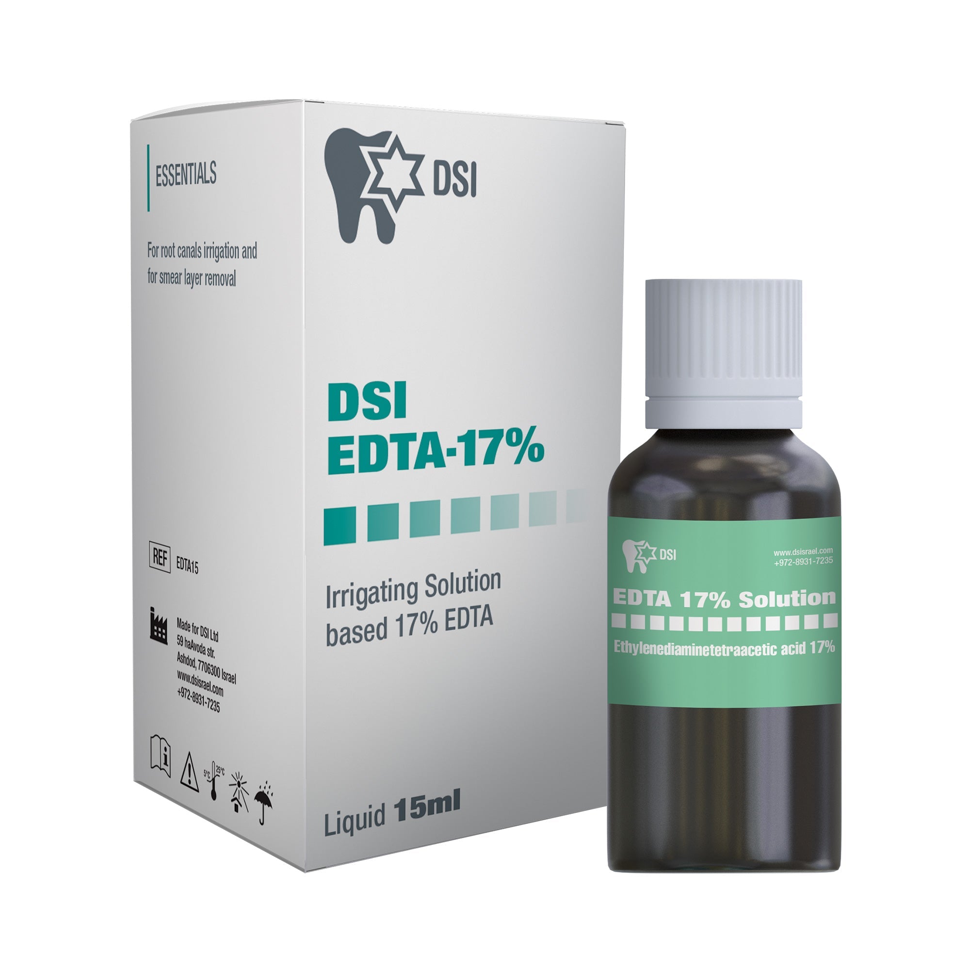 DSI EDTA 17% Solution Chelating & Decalcification Liquid For Root Canals