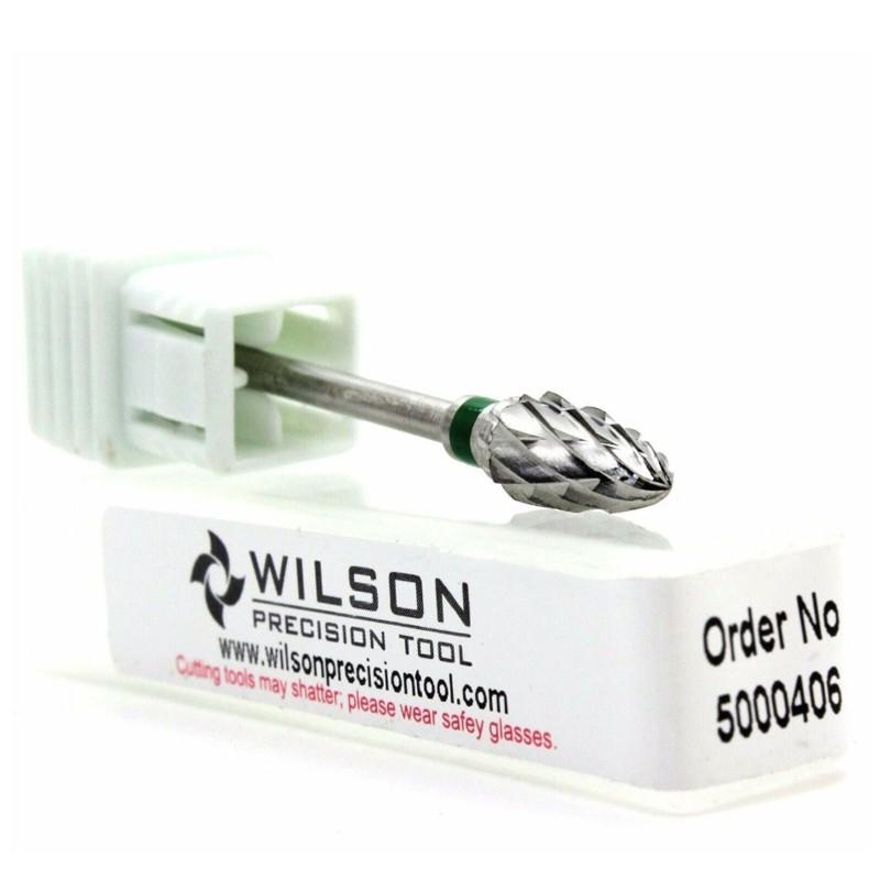 Wilson Cross Cut Flame Coarse Carbide Bur - 12.0mm