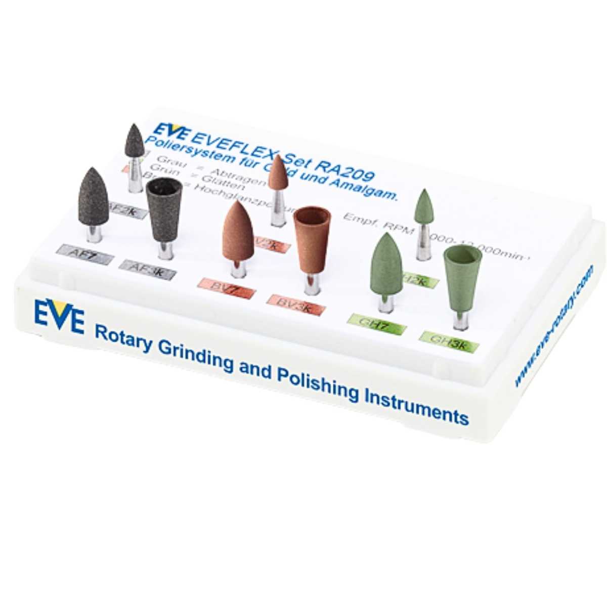 EVE Flex Set RA 209 Set of 9 Diamond Polisher Tips