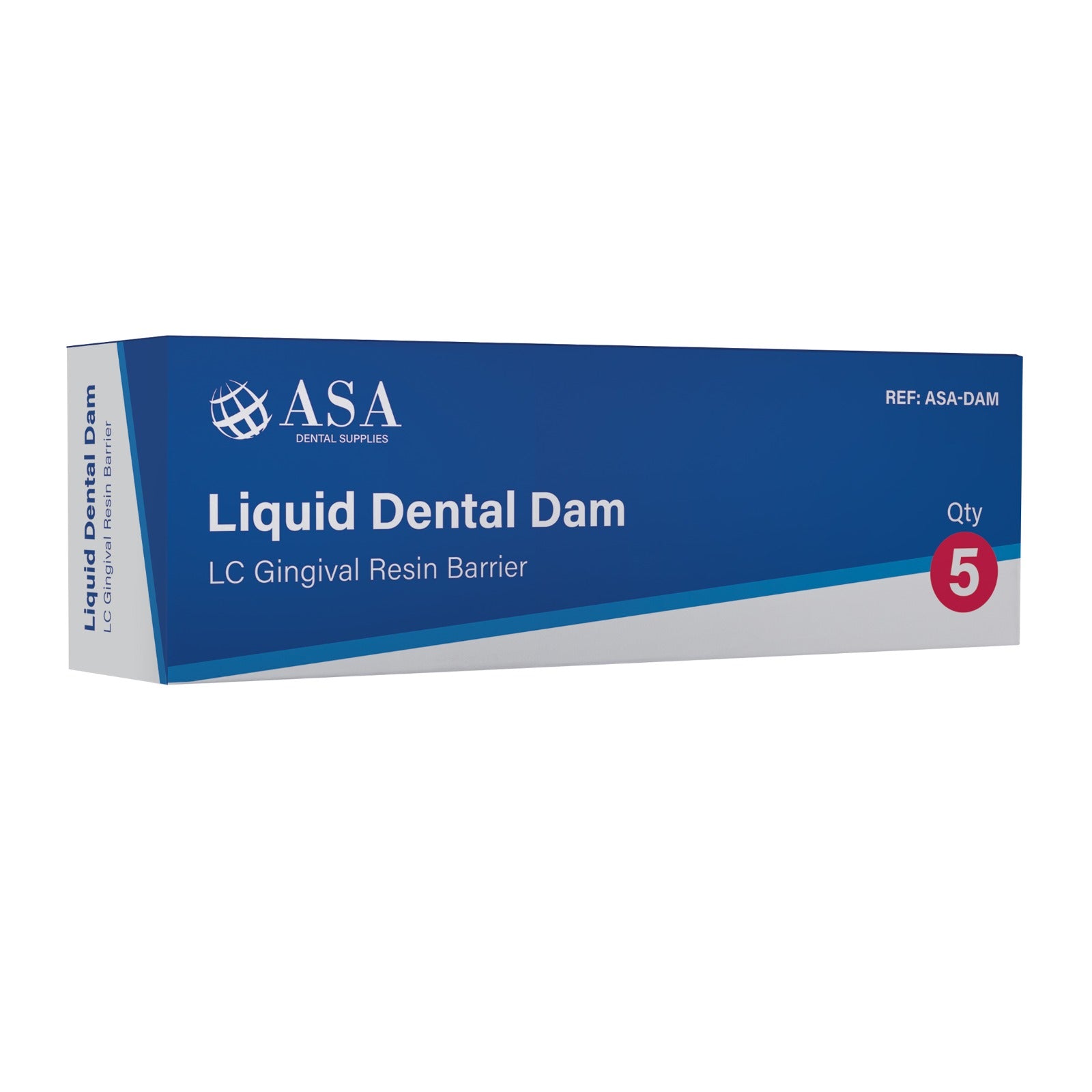 ASA Liquid Dam - Light Curing Gingival Barrier 5x1.2ml syringes