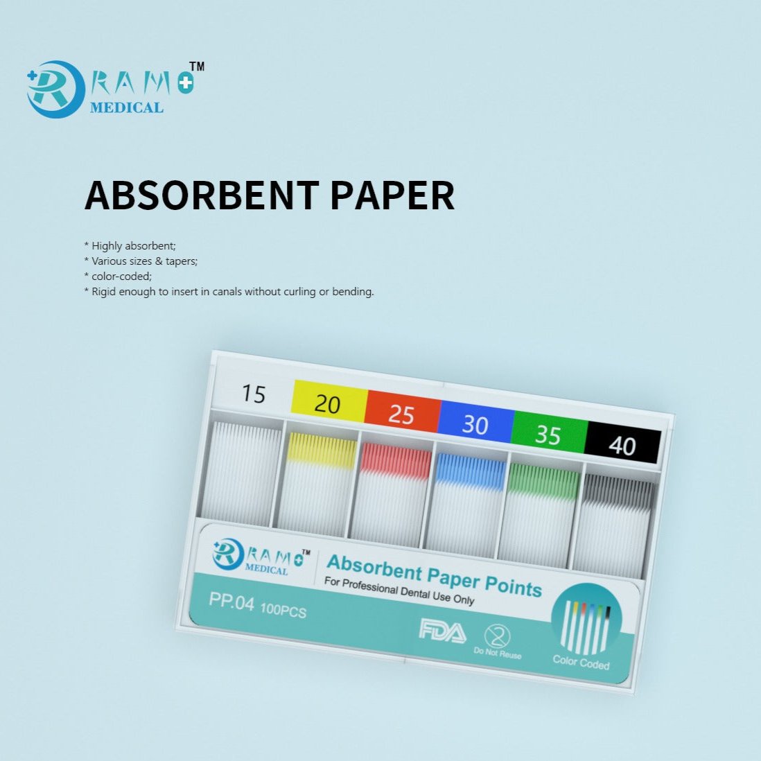 Ramo - absorbent paper points (200 pcs)