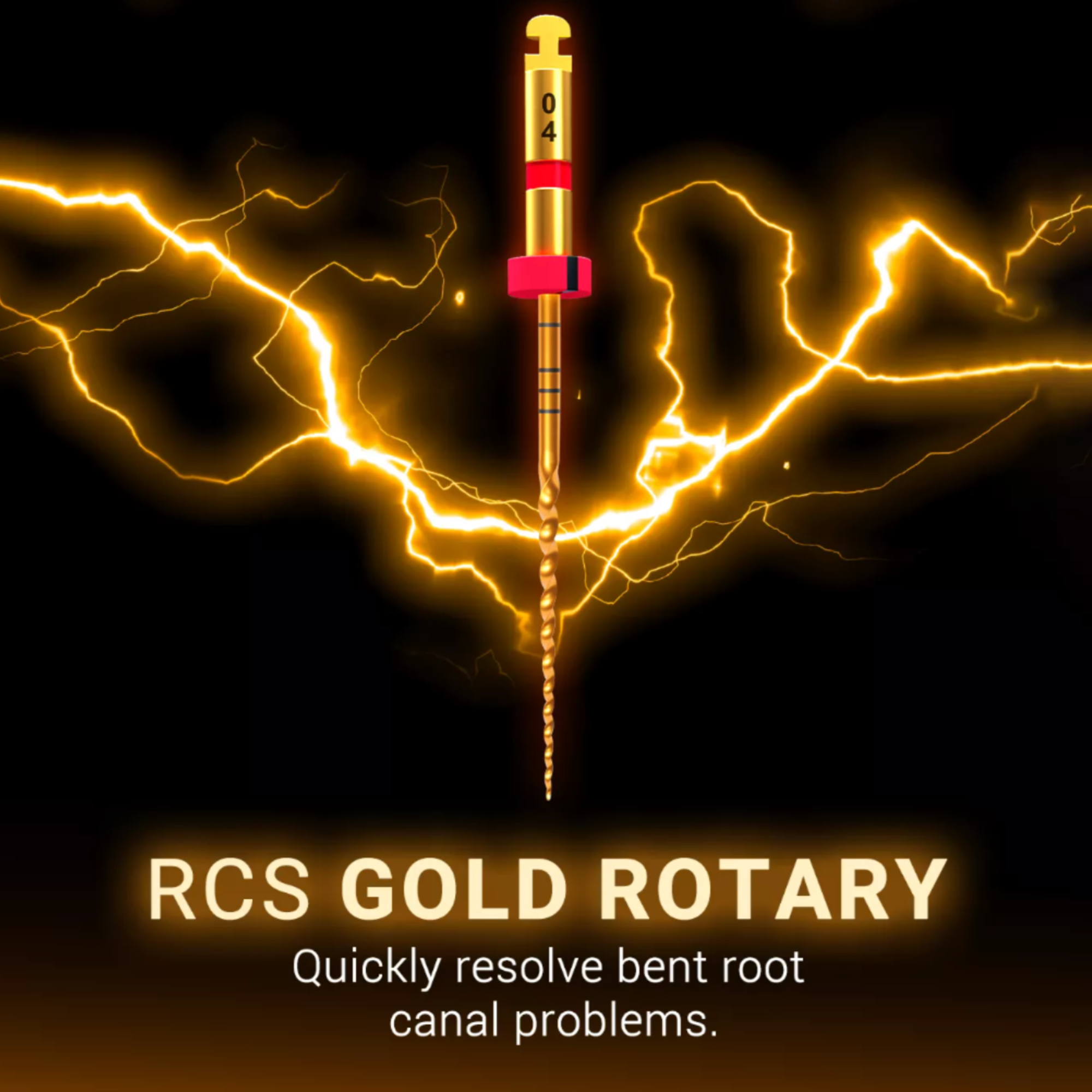 Ramo - RCS Gold Endodontic Rotary File for root canal therapy (pack of 6)