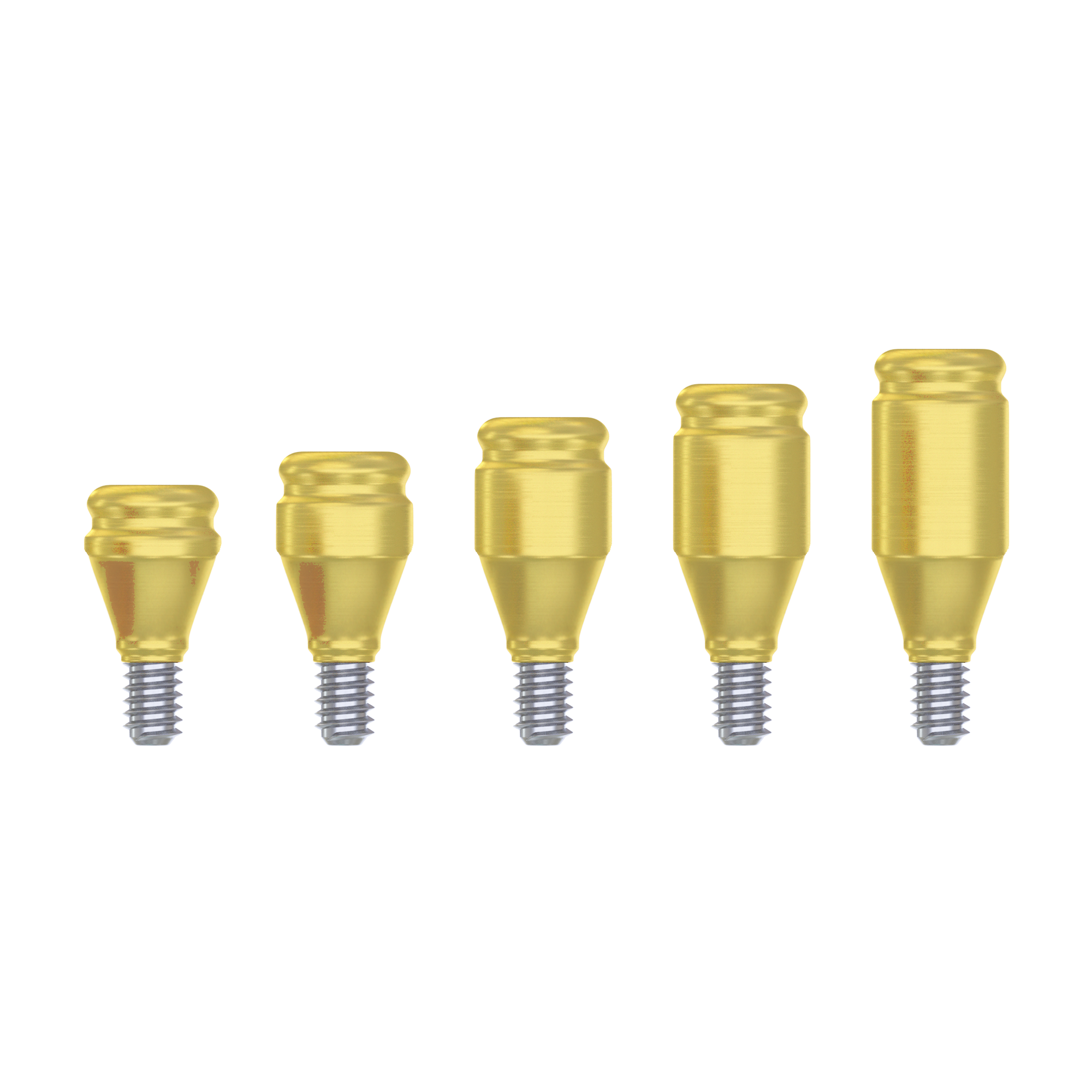 DSI Straight Loc-in Abutment 3.75mm FULL SET - Conical Connection RP Ø4.3-5.0mm