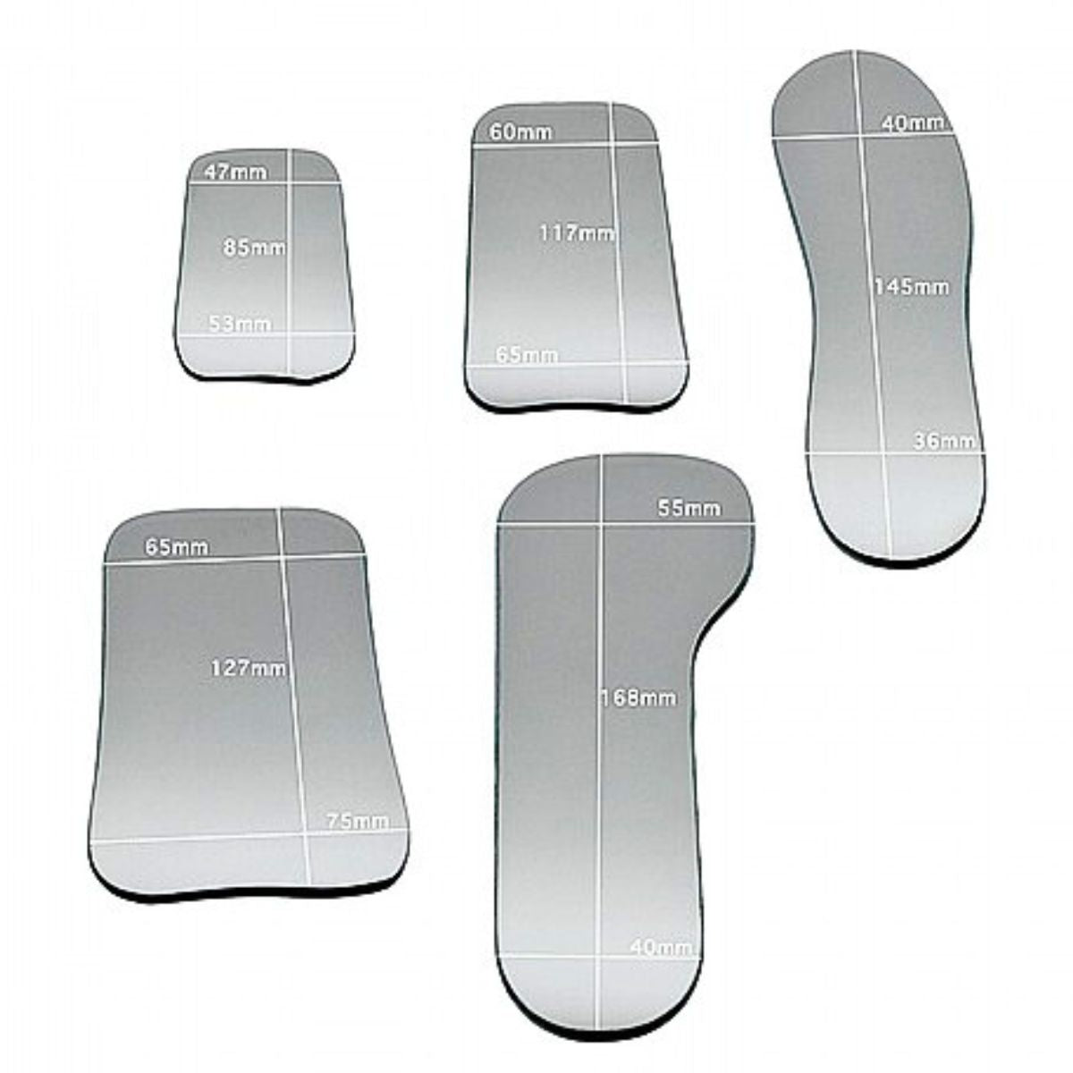 Titanium Coated Photo Mirrors 5 pcs