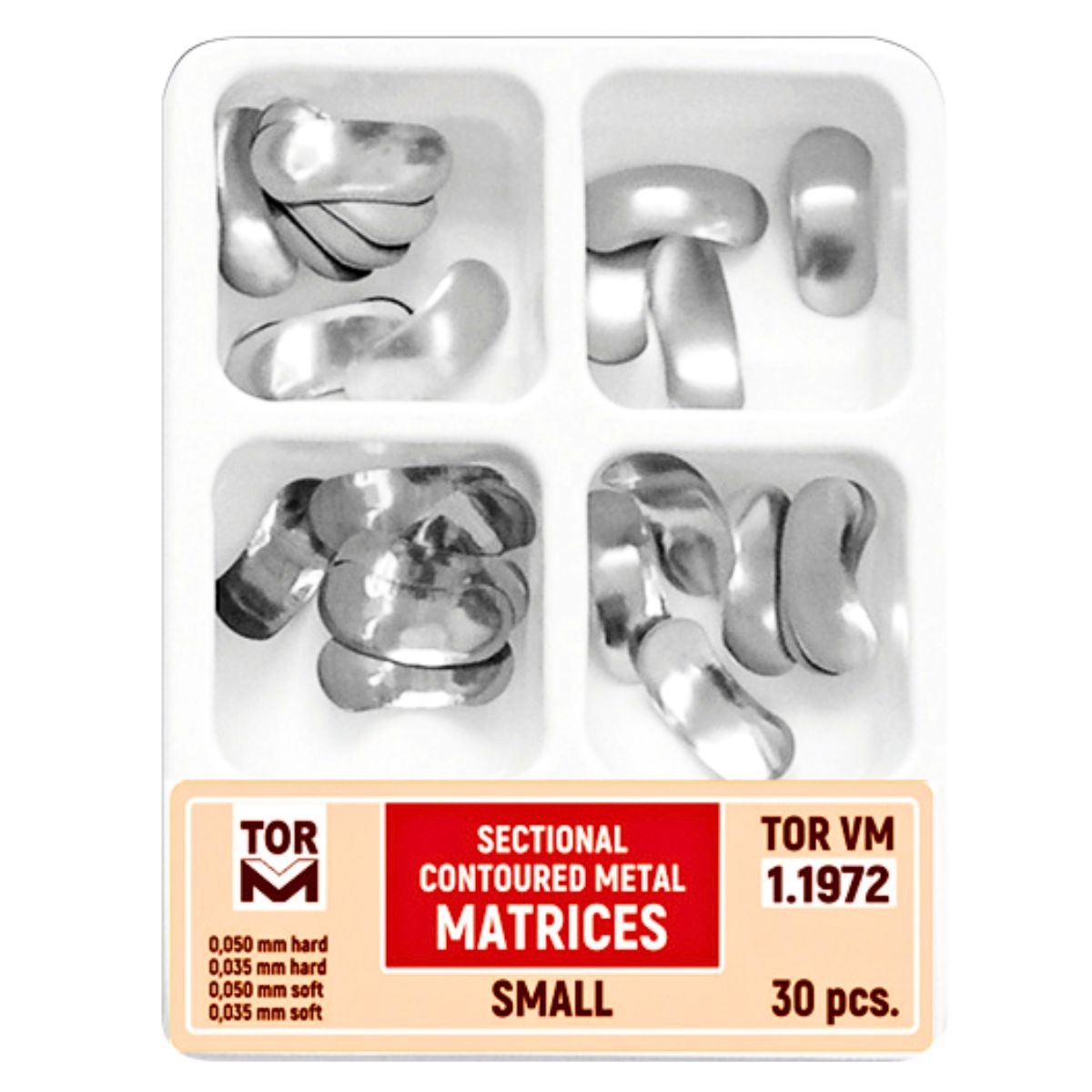 Tor VM Sectional Contoured Metal Matrices 1972 30pcs Set